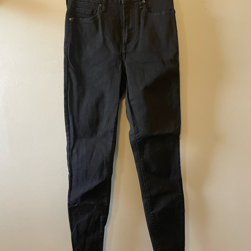 Everlane Black Curvy High-Rise Skinny Jeans Size 25
